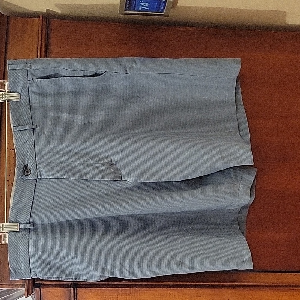 Walter Hagen | Mens 11 Performance Golf Shorts Blue Microstripe - Size 40 Waist